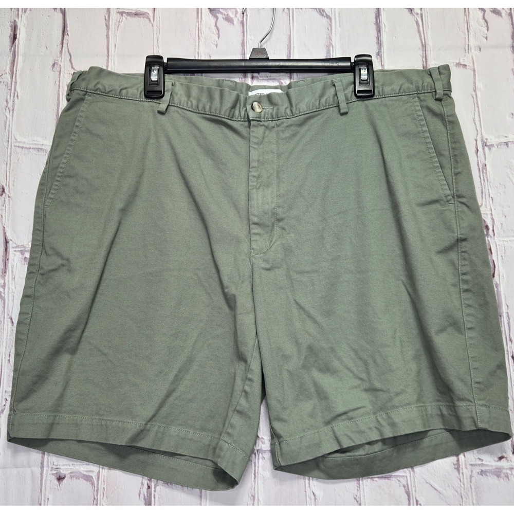 Peter Millar Chino Shorts Green Pima Cotton Stretch Golf Casual Preppy Mens 40
